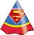 Chapéu Festa Superman - 08 Unidades - Festcolor - Embalagens - Imagem 1