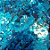 Confete Mini Picadinho Metalizado 25g - Azul Celeste Dupla Face - Rizzo Embalagens - Imagem 2