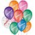 Balão de Festa Decorado Parabéns - Sortido 9" 23cm - 25 Unidades - São Roque - Rizzo Balões - Imagem 1