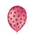 Balão de Festa Decorado Poá Bolinha - Rosa Pink e Marrom 9" 23cm - 25 Unidades - São Roque - Rizzo Balões - Imagem 1