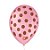 Balão de Festa Decorado Poá Bolinha - Rosa Tutti Frutti e Marrom 9" 23cm - 25 Unidades - São Roque - Rizzo Balões - Imagem 1