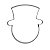 Cortador Face Boneco de Neve 1G - Mod.383 - RR Cortadores Rizzo Confeitaria - Imagem 1