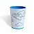 Copo para Colorir Color Cup Aventureiro - Azul 10cm - 01 unidade - Rizzo Embalagens - Imagem 1
