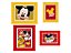 Quadrinho Decorativo c/ Moldura Festa Mickey Mouse - 04 Unidades - Regina - Rizzo Festas - Imagem 1