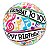 Balão de Festa Bubble 22" 56cm - Happy Birthday to You Notas - 01 Unidade - Qualatex - Rizzo Embalagens - Imagem 1