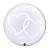 Balão de Festa Bubble Duplo 24" 60cm - Corações Entrelaçados - 01 Unidade - Qualatex - Rizzo Embalagens - Imagem 1