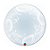 Balão de Festa Bubble Duplo 24" 60cm - Happy Birthday Estrela - 01 Unidade - Qualatex - Rizzo Embalagens - Imagem 1