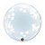 Balão de Festa Bubble Duplo 20" 51cm - Happy Birthday Flores - 01 Unidade - Qualatex - Rizzo Embalagens - Imagem 1