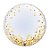Balão de Festa Bubble Duplo 24" 60cm - Happy Birthday Confete Ouro - 01 Unidade - Qualatex - Rizzo Embalagens - Imagem 1