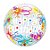 Balão de Festa Bubble 22" 56cm - Happy Birthday Velas - 01 Unidade - Qualatex - Rizzo Embalagens - Imagem 1