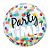 Balão de Festa Bubble 22" 56cm - Party Time Colorido - 01 Unidade - Qualatex - Rizzo Embalagens - Imagem 1