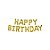 Balão de Festa Microfoil 16" 40cm - Happy Birthday Ouro - 01 Unidade - Qualatex - Rizzo Balões - Imagem 1