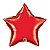 Balão de Festa Microfoil 20" 51cm - Estrela Vermelho Rubi - 01 Unidade - Qualatex - Rizzo Embalagens - Imagem 1