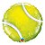 Balão de Festa Microfoil 18" 45cm - Bola de Tênis - 01 Unidade - Qualatex - Rizzo Embalagens - Imagem 1