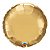 Balão de Festa Microfoil 18" 45cm - Redondo Chrome Ouro - 01 Unidade - Qualatex - Rizzo Balões - Imagem 1
