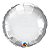 Balão de Festa Microfoil 18" 45cm - Redondo Chrome Prata - 01 Unidade - Qualatex - Rizzo Embalagens - Imagem 1