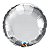Balão de Festa Microfoil 18" 45cm - Redondo Prata Metalizado - 01 Unidade - Qualatex - Rizzo Embalagens - Imagem 1