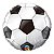 Balão de Festa Microfoil 18" 45cm - Redondo Bola de Futebol - 01 Unidade - Qualatex - Rizzo Embalagens - Imagem 1