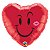 Balão de Festa Microfoil 18" 45cm - Coração Sorriso e Beijo - 01 Unidade - Qualatex - Rizzo Embalagens - Imagem 1