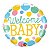 Balão de Festa Microfoil 18" 45cm - Welcome Baby - 01 Unidade - Qualatex - Rizzo Embalagens - Imagem 1