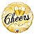 Balão de Festa Microfoil 18" 45cm - Redondo Cheers - 01 Unidade - Qualatex - Rizzo Balões - Imagem 1