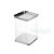 Lata Quadrada Transparente Prata - 7,2x12cm - 06 unidades - ArteGift - Rizzo Embalagens - Imagem 1