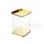 Lata Quadrada Transparente Ouro - 7,2x12cm - 06 unidaes - ArteGift - Rizzo Embalagens - Imagem 1