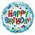 Balão de Festa Microfoil 18" 45cm - Happy Birthday Blocos - 01 Unidade - Qualatex - Rizzo Embalagens - Imagem 1