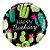 Balão de Festa Microfoil 18" 45cm - Happy Birthday Cactos - 01 Unidade - Qualatex - Rizzo Embalagens - Imagem 1