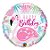 Balão de Festa Microfoil 18" 45cm - Happy Birthday Flamingo - 01 Unidade - Qualatex - Rizzo Embalagens - Imagem 1