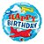 Balão de Festa Microfoil 18" 45cm - Happy Birthday Aviões - 01 Unidade - Qualatex - Rizzo Embalagens - Imagem 1