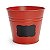 Cachepot de Metal Vermelho M - 01 unidade - Rizzo Festas - Imagem 1