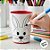 Copo para Colorir Color Cup Coelho de Páscoa - Laranja - 10cm - 1 unidade - Rizzo - Imagem 6