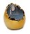 Casca de Ovo em Cerâmica Ouro 10x8x8cm - 01 unidade - Cromus Páscoa - Rizzo Embalagens - Imagem 1