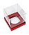 Caixa Mini Bolo GG (10cm x 10cm x 10cm) Vermelho - 10 unidades - Assk - Rizzo Embalagens - Imagem 1