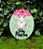 Aplique Coelho Redondo 1 c/ Furo em MDF Glitter - Sonho Fino Rizzo Confeitaria - Imagem 2