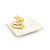Prato em Cerâmica com Coelho Ouro 11x5cm - 01 unidade - Cromus - Rizzo Embalagens - Imagem 1