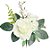 Pick 3 Botões de Rosa Brancas - 1 unidade - 18x9 cm - Cromus - Rizzo - Imagem 1