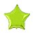 Balão de Festa Metalizado 20" 50cm - Estrela Verde Limão - 01 Unidade - Flexmetal - Rizzo Embalagens - Imagem 1