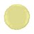Balão de Festa Metalizado 20" 50cm - Redondo Amarelo Baby - 01 Unidade - Flexmetal - Rizzo Embalagens - Imagem 1