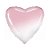 Balão de Festa Metalizado 20" 50cm - Coração Gradient Rosa Baby - 01 Unidade - Flexmetal - Rizzo Embalagens - Imagem 1