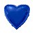 Balão de Festa Metalizado 20" 50cm - Coração Azul - 01 Unidade - Flexmetal - Rizzo Embalagens - Imagem 1