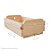 Caixote de Madeira Crú 23,5x15x8,5cm - 01 Unidade - Rizzo - Imagem 2