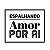 Carimbo Artesanal Espalhando Amor - M - 5x5cm - Cod.RI-074 - Rizzo Embalagens - Imagem 1