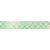 Fita de Cetim Decorada Hot Stamping Elegance Verde Mint 22mm - 10 metros - 1 unidade - Cromus - Imagem 1