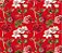 Saco Presente 45x59cm Botânica Vermelho - 25 unidades - Cromus - Rizzo Embalagens - Imagem 1