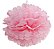 Pom Pom Rosa - 40cm - 2 unidades - Cromus - Rizzo Festas - Imagem 1