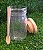Pote de Vidro Hermético com Tampa de Madeira - 300ml - 7cm x 11,5cm - Cromus - Rizzo Embalagens - Imagem 2