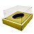 Caixa Ovo de Colher com Moldura - Meio Ovo de 250g - 20cm x 15,5cm x 10cm - Ouro - 5 unidades - Assk - Páscoa Rizzo Emb - Imagem 1
