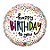 Balão de Festa 18" Redondo - Happy Birthday to You Pontos - 01 Unidade - Qualatex - Rizzo Balões - Imagem 1